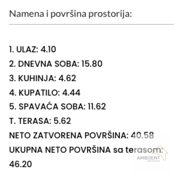 Slika 4 - Dvosoban stan na prodaju, 46m2, 120.120€