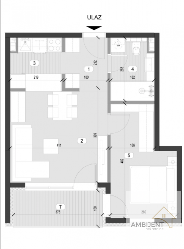 Slika 3 - Dvosoban stan na prodaju, 46m2, 120.120€