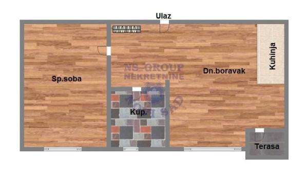 Glavna slika -Dvosoban stan na prodaju, 40m2, 113.240€