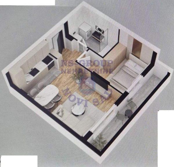 Slika 1 - Dvosoban stan na prodaju, 44m2, 109.080€