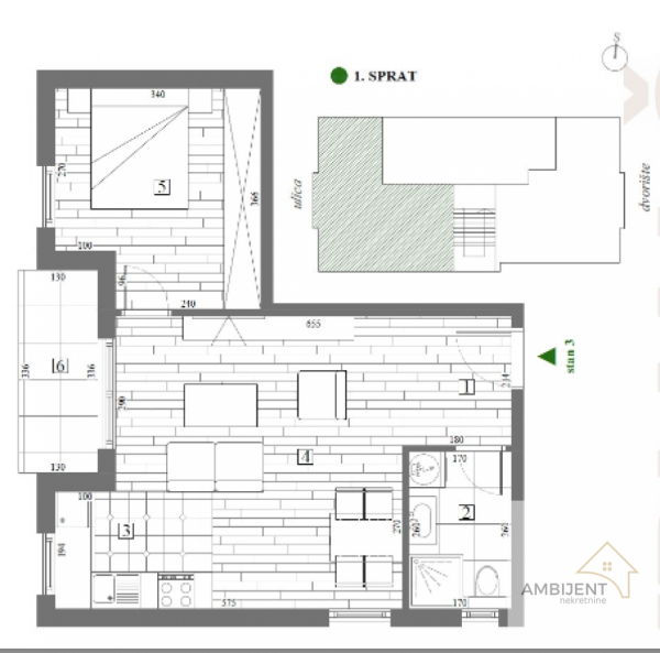 Slika 1 - Dvosoban stan na prodaju, 47m2, 82.758€