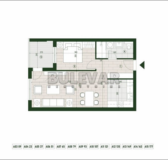 Slika 1 - Palilulska, Dvosoban stan na prodaju, 55m2, 118.914€