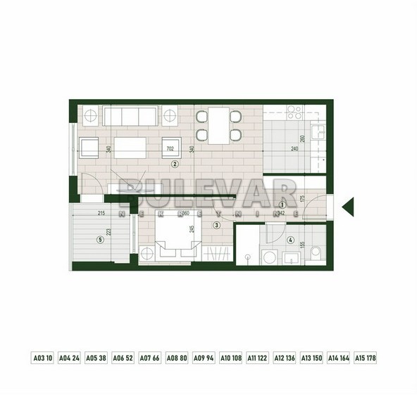 Slika 1 - Palilulska, Dvosoban stan na prodaju, 53m2, 115.619€