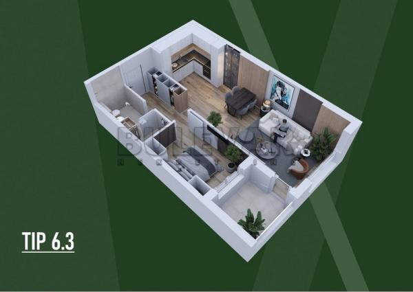 Slika 3 - Palilulska, Dvosoban stan na prodaju, 50m2, 109.008€