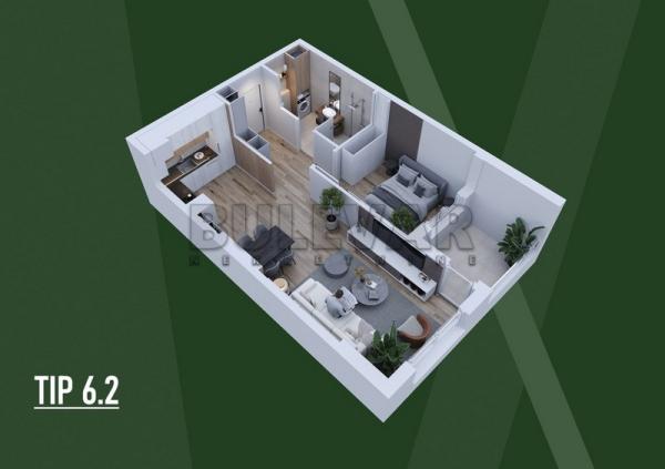 Slika 3 - Palilulska, Dvosoban stan na prodaju, 49m2, 107.312€