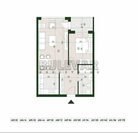 Slika 1 - Palilulska, Dvosoban stan na prodaju, 49m2, 107.193€