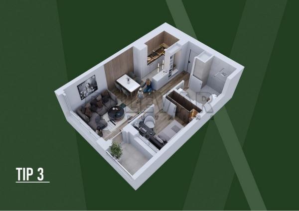 Slika 7 - Palilulska, Jednoiposoban stan na prodaju, 39m2, 90.256€