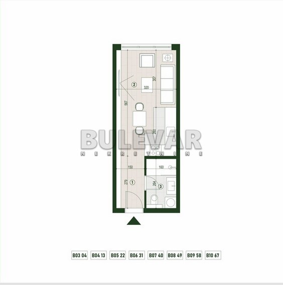Slika 6 - Palilulska, Jednosoban stan na prodaju, 25m2, 67.224€