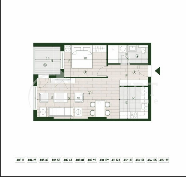 Slika 1 - Palilulska, Dvosoban stan na prodaju, 54m2, 117.696€