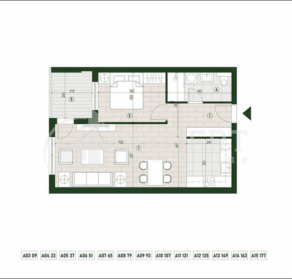 Slika 1 - Palilulska, Dvosoban stan na prodaju, 55m2, 118.914€