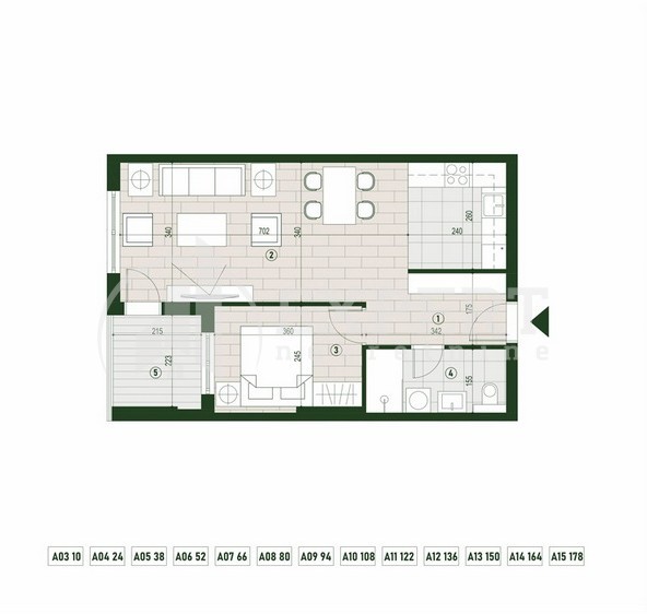 Slika 1 - Palilulska, Dvosoban stan na prodaju, 53m2, 115.619€