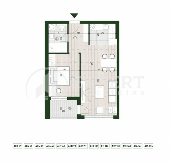 Slika 1 - Palilulska, Dvosoban stan na prodaju, 50m2, 109.008€