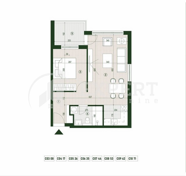 Slika 1 - Palilulska, Dvosoban stan na prodaju, 46m2, 101.888€