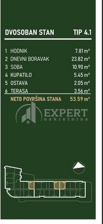 Slika 6 - Palilulska, Dvosoban stan na prodaju, 53m2, 115.904€