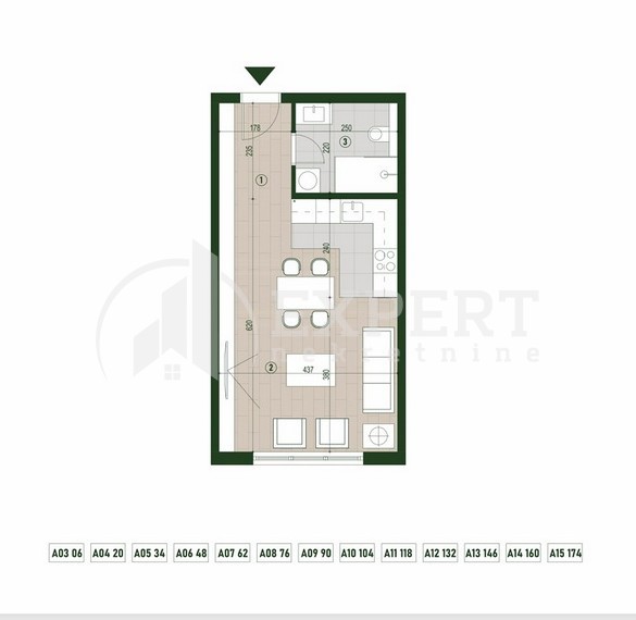 Slika 5 - Palilulska, Jednosoban stan na prodaju, 34m2, 80.654€