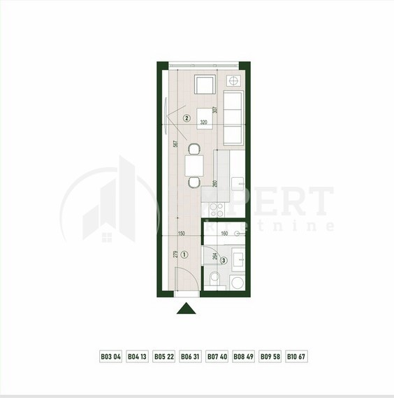 Slika 6 - Palilulska, Jednosoban stan na prodaju, 25m2, 67.224€