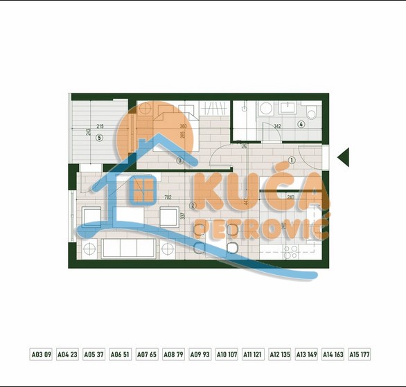 Slika 1 - Palilulska, Dvosoban stan na prodaju, 55m2, 118.914€
