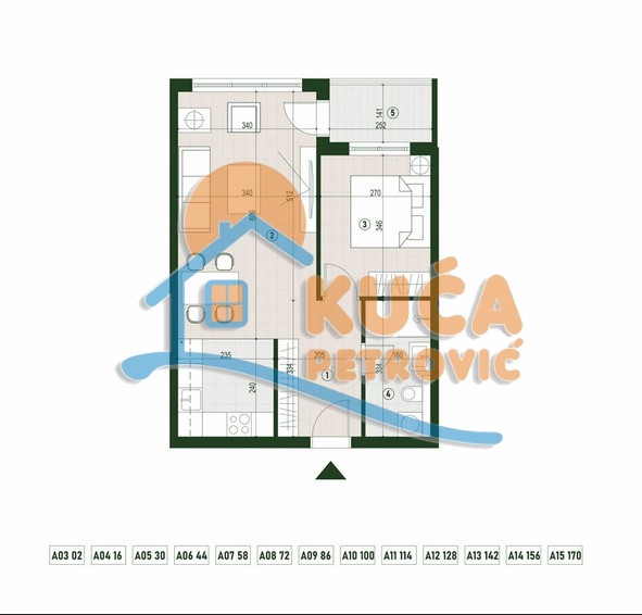 Slika 1 - Palilulska, Dvosoban stan na prodaju, 49m2, 107.193€