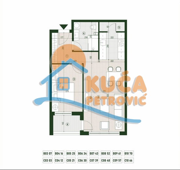 Slika 1 - Palilulska, Dvosoban stan na prodaju, 56m2, 121.454€