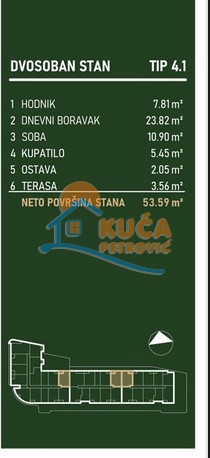 Slika 6 - Palilulska, Dvosoban stan na prodaju, 53m2, 115.904€