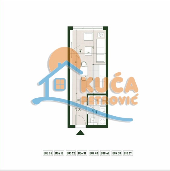 Slika 6 - Palilulska, Jednosoban stan na prodaju, 25m2, 67.224€