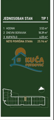 Slika 7 - Palilulska, Jednosoban stan na prodaju, 25m2, 67.224€
