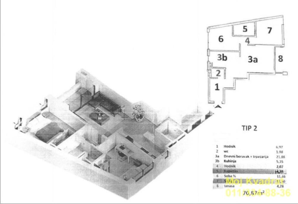 Slika 11 - Trosoban stan na prodaju, 71m2, 375.000€