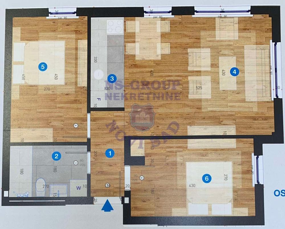 Glavna slika -Trosoban stan na prodaju, 56m2, 159.920€