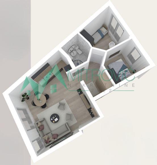 Glavna slika -Dvoiposoban stan na prodaju, 57m2, 156.000€