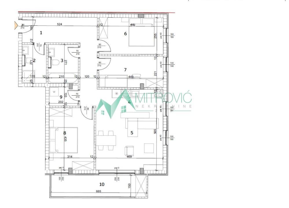 Glavna slika -Troiposoban stan na prodaju, 96m2, 259.140€