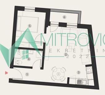 Slika 1 - Jednoiposoban stan na prodaju, 41m2, 127.800€