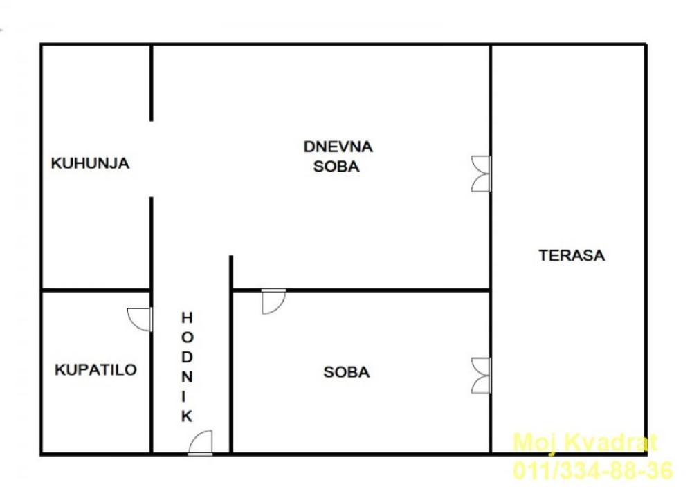 Slika 7 - Dvosoban stan za izdavanje, 51m2, 850€