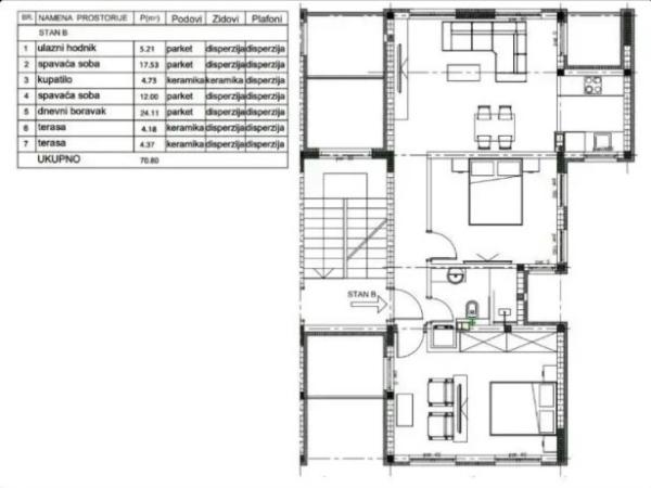 Slika 8 - Trosoban stan na prodaju, 70m2, 150.500€