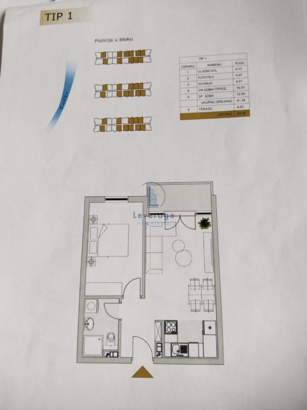 Slika 1 - Dvosoban stan na prodaju, 46m2, 138.000€