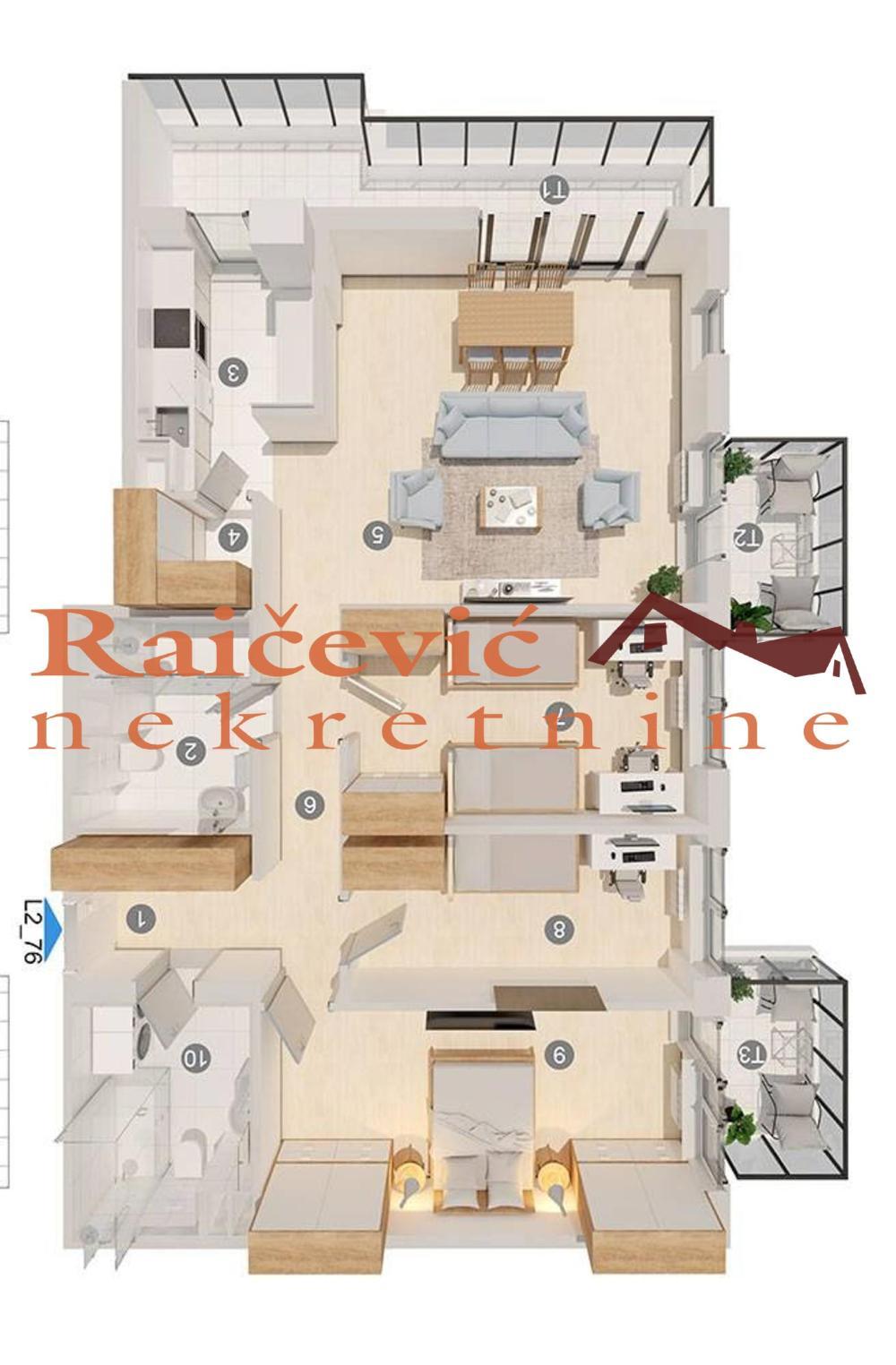 Glavna slika -Banatska, Troiposoban stan na prodaju, 132m2, 355.000€