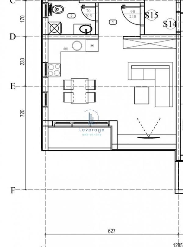 Slika 2 - Jednoiposoban stan na prodaju, 36m2, 59.563€