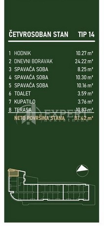 Slika 2 - Palilulska, Četvorosoban stan na prodaju, 81m2, 168.630€