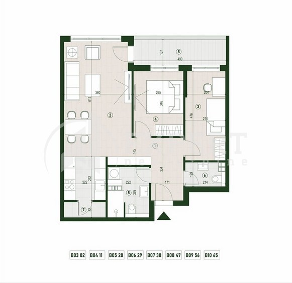 Slika 1 - Palilulska, Dvoiposoban stan na prodaju, 68m2, 144.551€