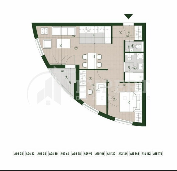 Slika 1 - Palilulska, Dvoiposoban stan na prodaju, 56m2, 121.208€