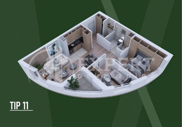 Slika 4 - Palilulska, Dvoiposoban stan na prodaju, 56m2, 121.208€