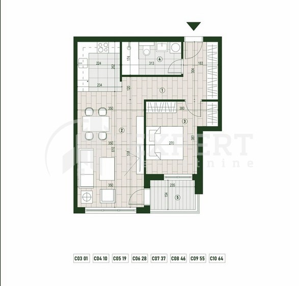 Slika 1 - Palilulska, Dvosoban stan na prodaju, 56m2, 119.675€