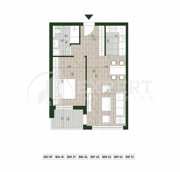 Slika 1 - Palilulska, Dvosoban stan na prodaju, 51m2, 110.219€