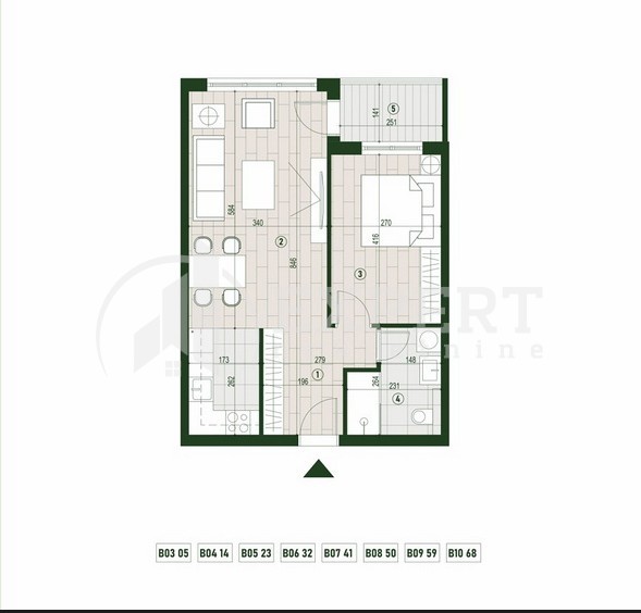 Slika 2 - Palilulska, Dvosoban stan na prodaju, 49m2, 106.720€