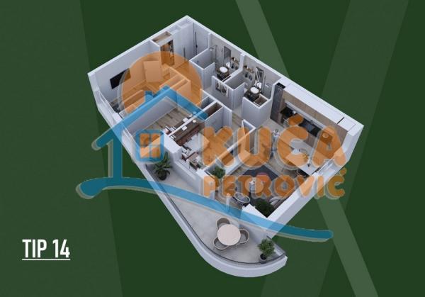 Slika 4 - Palilulska, Četvorosoban stan na prodaju, 81m2, 168.630€