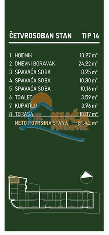 Slika 2 - Palilulska, Četvorosoban stan na prodaju, 81m2, 168.630€