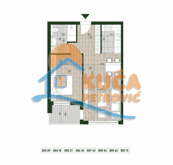Slika 1 - Palilulska, Dvosoban stan na prodaju, 51m2, 110.219€