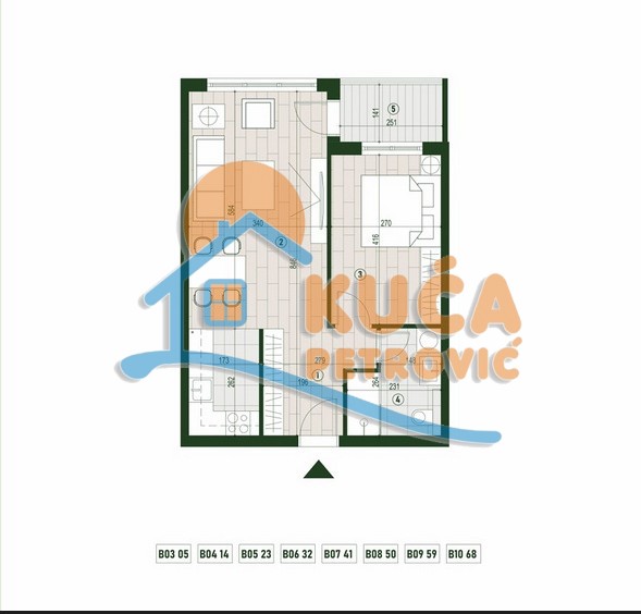 Slika 2 - Palilulska, Dvosoban stan na prodaju, 49m2, 106.720€
