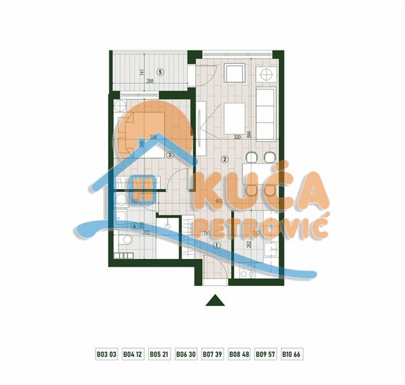 Slika 1 - Palilulska, Dvosoban stan na prodaju, 47m2, 102.945€