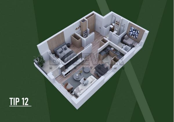 Slika 4 - Palilulska, Dvoiposoban stan na prodaju, 59m2, 127.980€