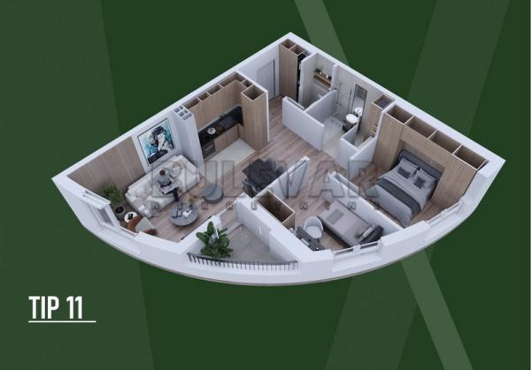 Slika 4 - Palilulska, Dvoiposoban stan na prodaju, 56m2, 121.208€